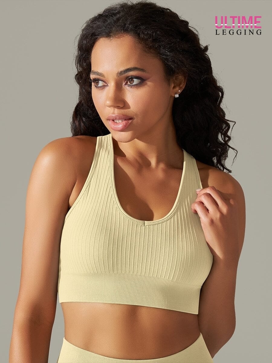 Brassière Sport Anti Choc - Ultime-Legging Soutien-gorge sport helankezatrening.com sa Beige