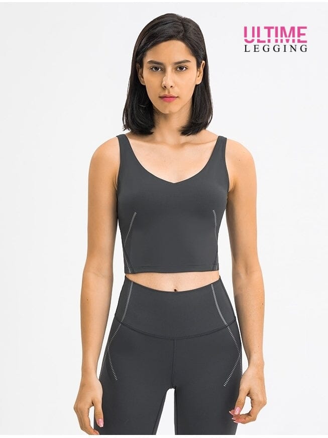 Brassière Sport Compression Brassière helankezatrening.com XS Gris