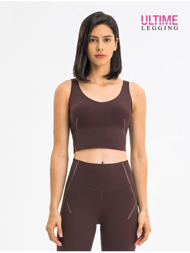 Brassière Sport Compression Brassière helankezatrening.com XS Marron foncé