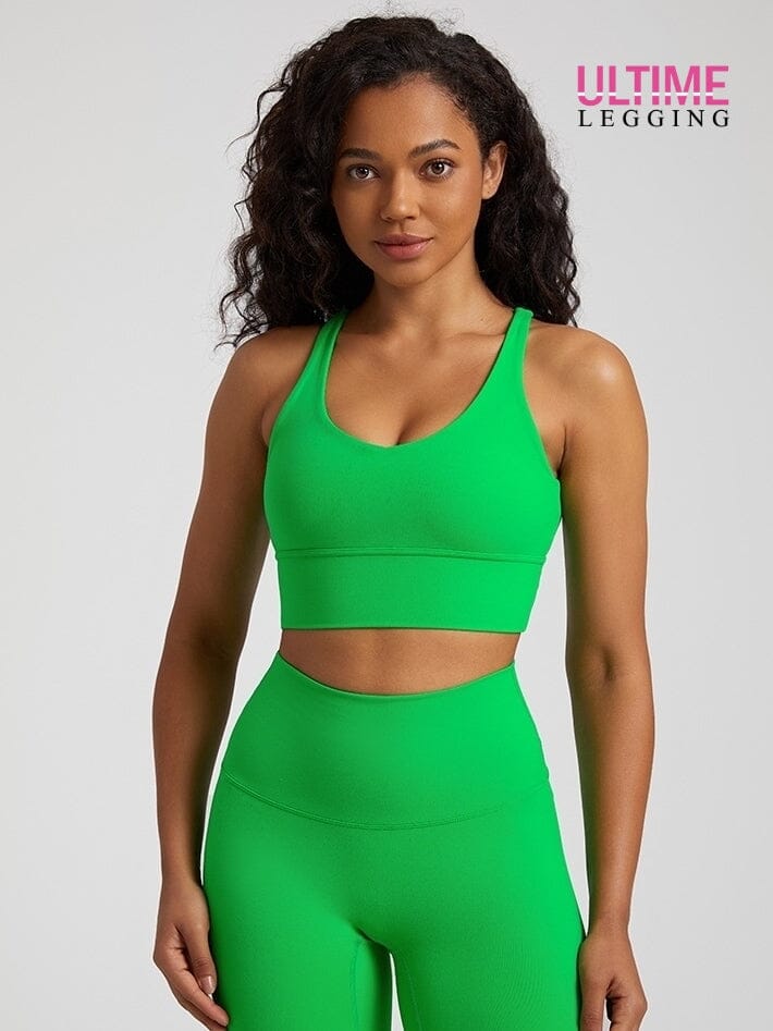 Brassière Sport Dos Croisé - Ultime-Legging Brassière helankezatrening.com sa Vert