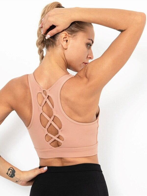 Brassière Sport Dos Nageur Soutien-gorge sport helankezatrening.com : Legging Femme | Vêtements de Sport sa Rose