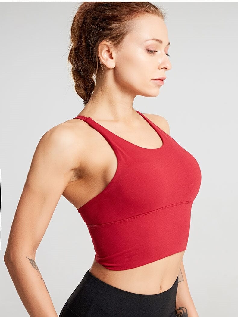 Brassière Sport Maintien Extrême Brassière helankezatrening.com M Rouge