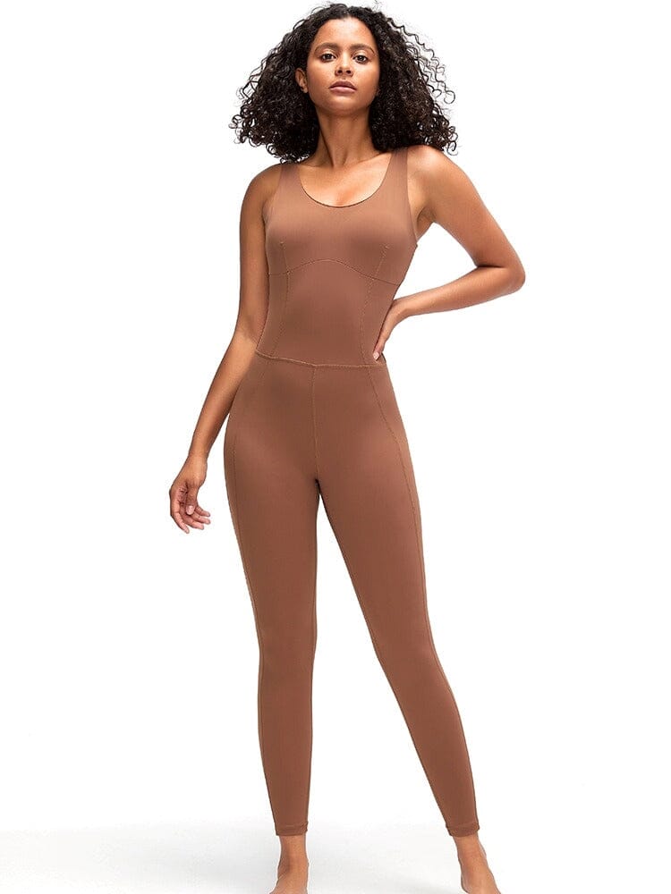 Combinaison Sport Sans Manches - Ultima Combinaison sport helankezatrening.com sa Marron