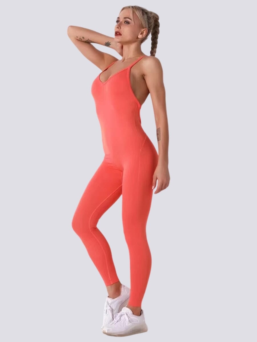 Combinaison Sport Sculptante Combinaison sport Ultime-Legging sa Orange