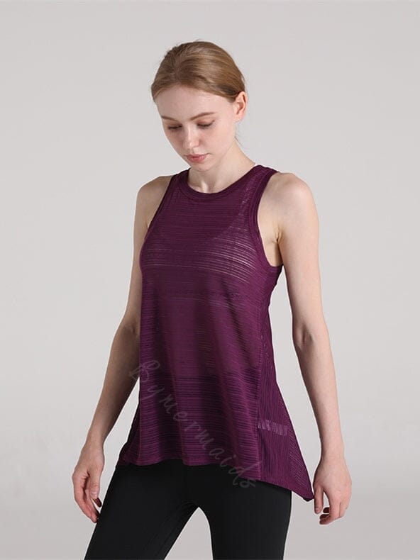 Débardeur Sport Transparent T-Shirt helankezatrening.com sa Violet