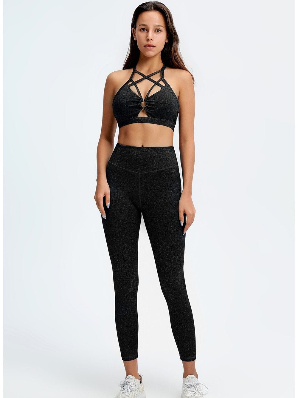 Ensemble Fitness, Legging et Soutien-Gorge Ensemble Sport helankezatrening.com sa Noir