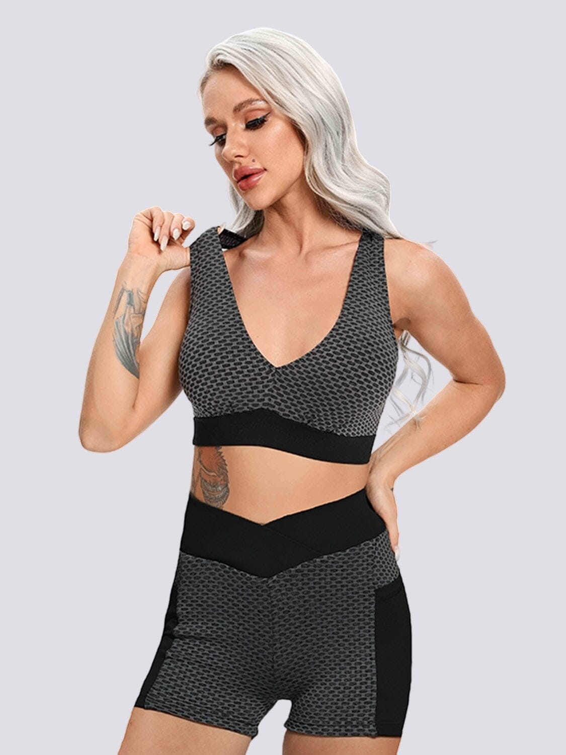 Ensemble Short Sport - Push Up Ensemble Sport helankezatrening.com sa Noir