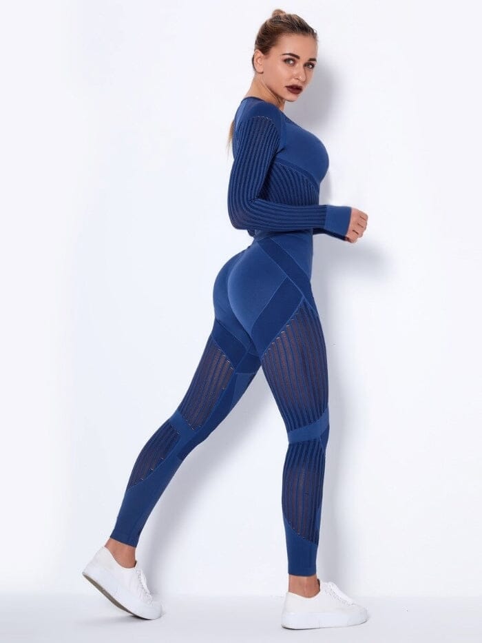 Ensemble Sport Respirant Ensemble Sport helankezatrening.com : Legging Femme | Vêtements de Sport XS Bleu
