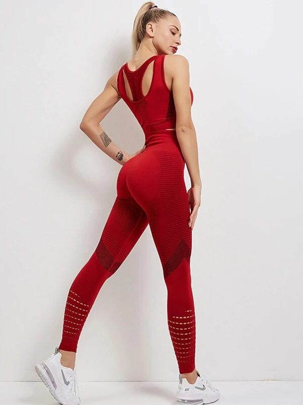 Ensemble Sport Sans Couture, Legging et Brassière Ensemble Sport helankezatrening.com : Legging Femme | Vêtements de Sport sa Rouge