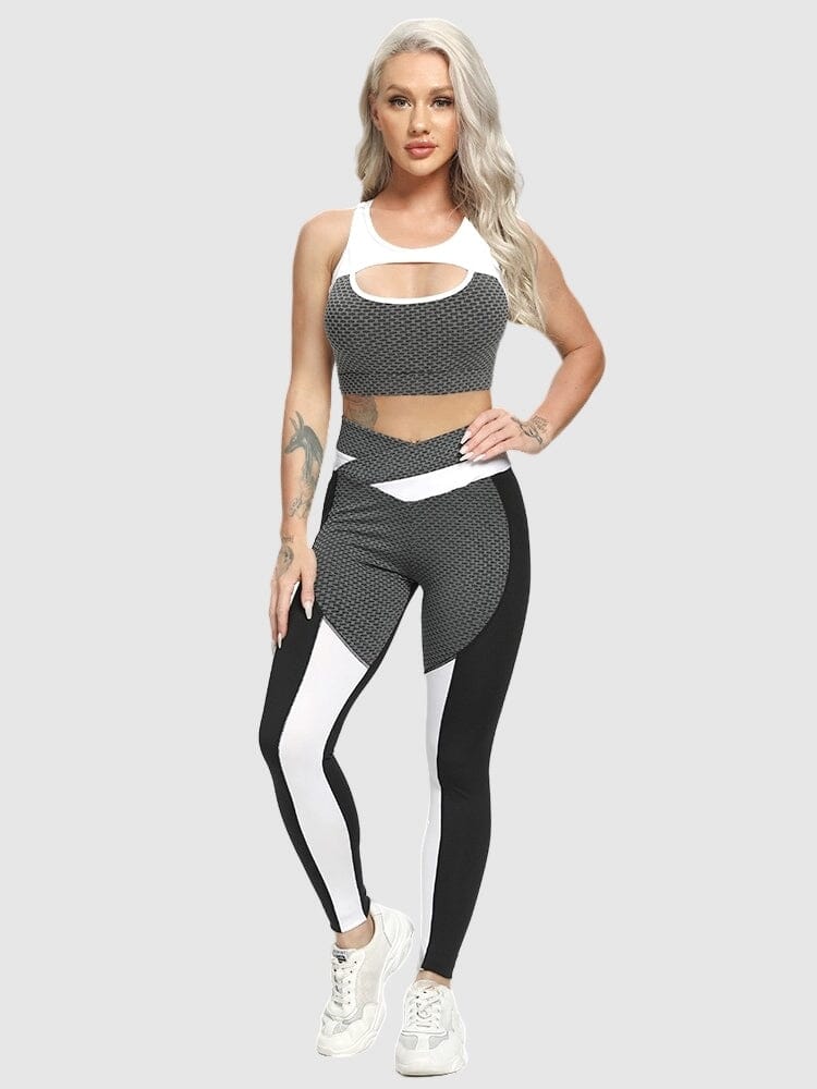 Ensemble Sport Sculptant, Legging Push Up et Brassière Ensemble Sport helankezatrening.com sa Noir