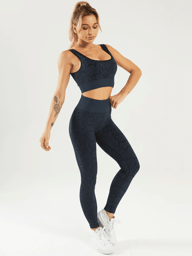 Ensemble Sport Serpent, Legging et Soutien-Gorge Ensemble Sport helankezatrening.com : Legging Femme | Vêtements de Sport sa Bleu sombre