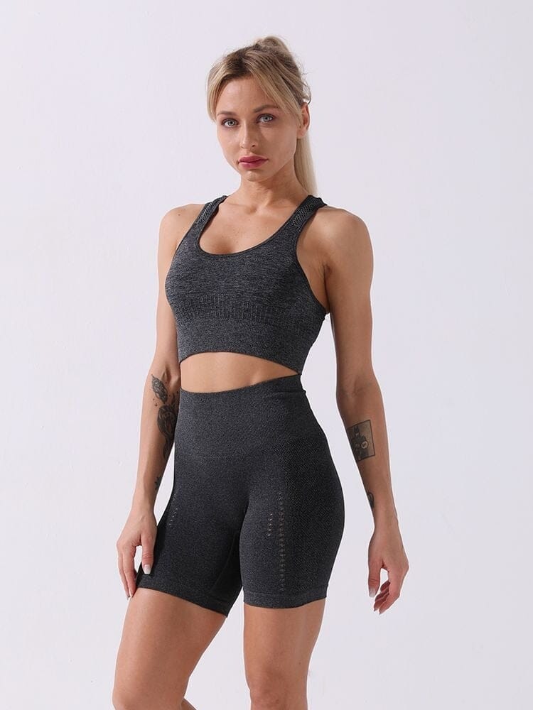Ensemble Sport, Short et Brassière Ensemble Sport helankezatrening.com : Legging Femme | Vêtements de Sport sa Noir