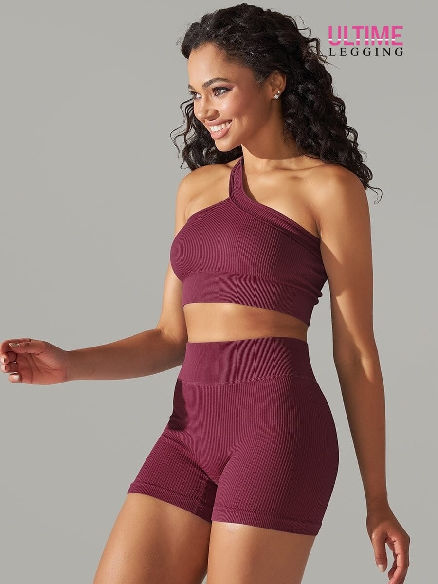 Ensemble Sport - Short et Soutien-Gorge Une Bretelle- Ultime-Legging Ensemble Sport helankezatrening.com sa Bordeaux