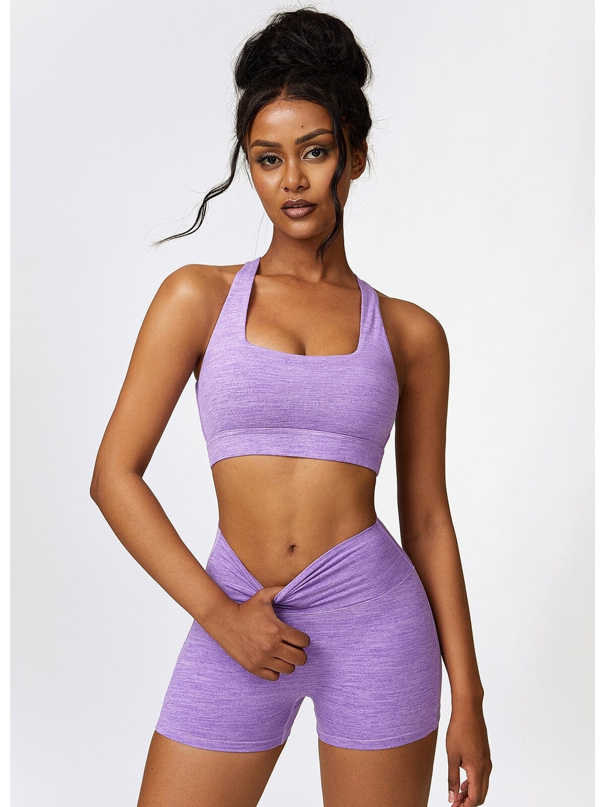 Ensemble Sport Short Sport Sculptant - Joséphine Ensemble Sport helankezatrening.com sa Violet