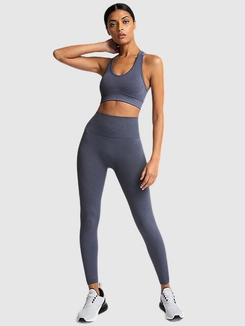 Ensemble Sport Tendance, Legging et Soutien-Gorge Ensemble Sport helankezatrening.com : Legging Femme | Vêtements de Sport sa Gris