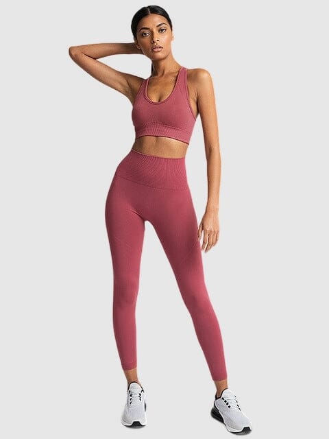 Ensemble Sport Tendance, Legging et Soutien-Gorge Ensemble Sport helankezatrening.com : Legging Femme | Vêtements de Sport sa Rose foncé