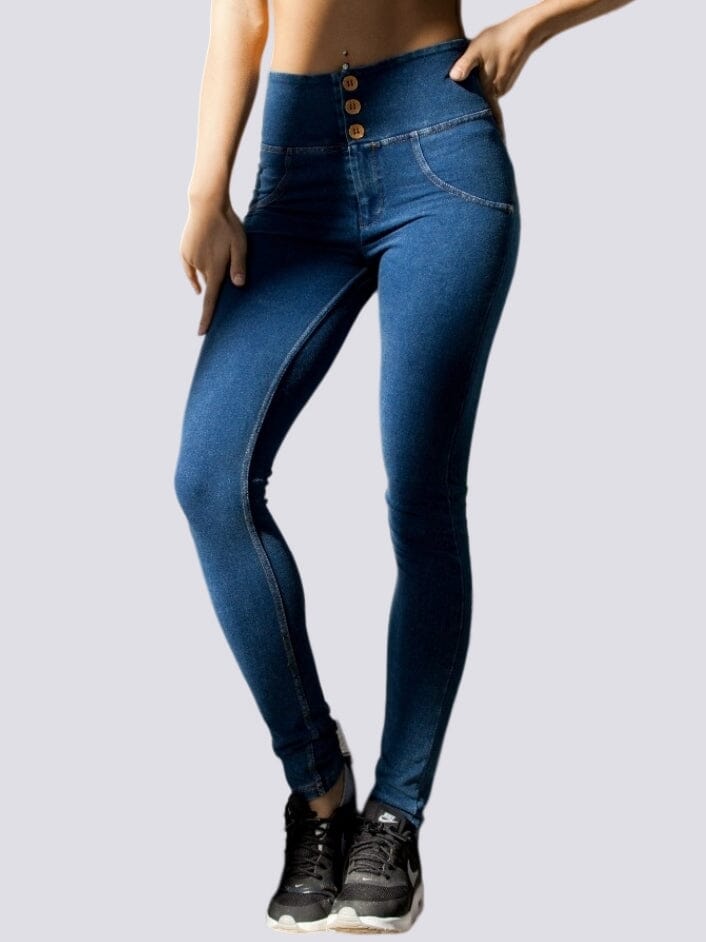 Jegging Sculptant Push Up Jeggings helankezatrening.com sa Bleu