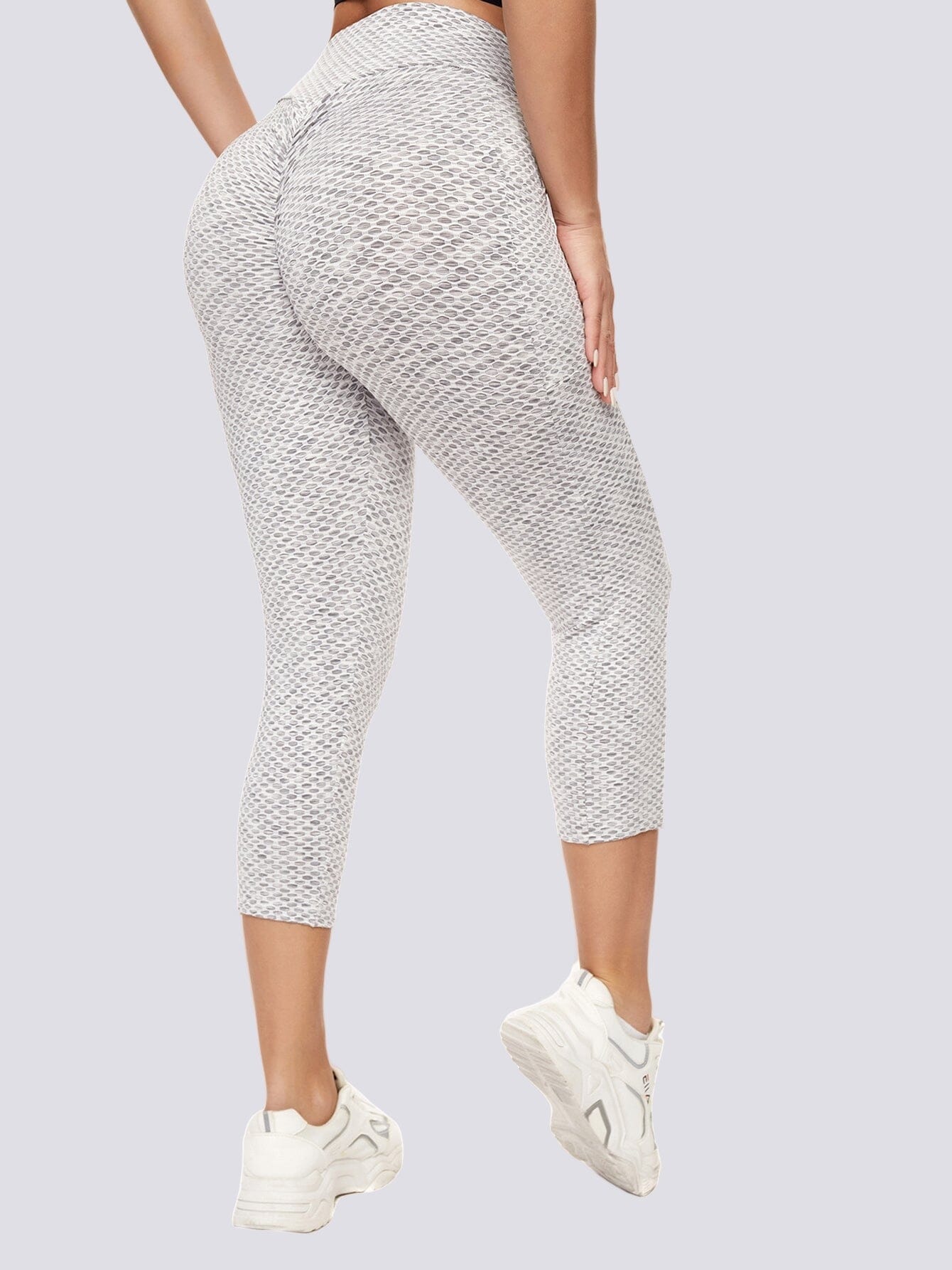Legging 3/4 Push Up Poche Leggings helankezatrening.com sa Blanc