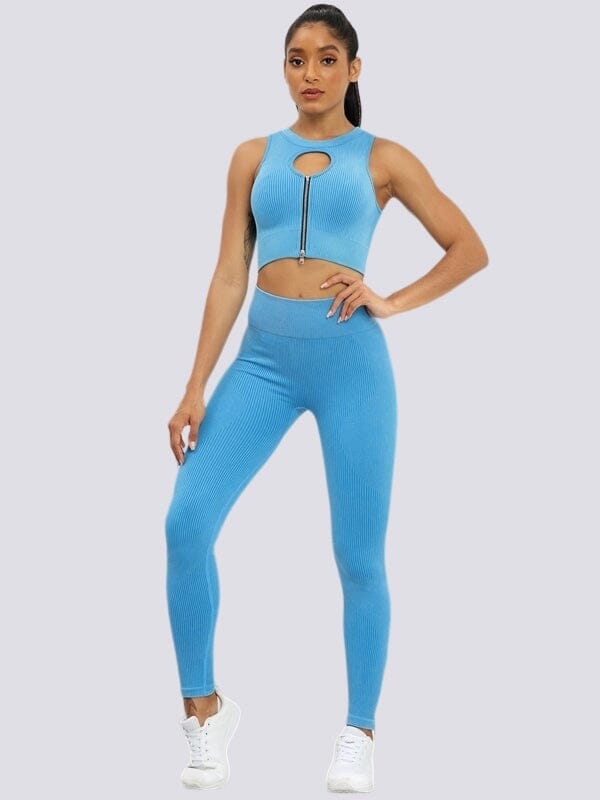 Legging et Brassière Sport, Ensemble Ensemble Sport helankezatrening.com sa Bleu