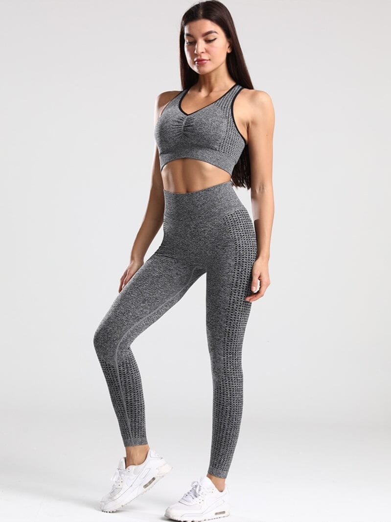 Legging et Soutien-Gorge Sport, Ensemble Ensemble Sport helankezatrening.com sa Gris