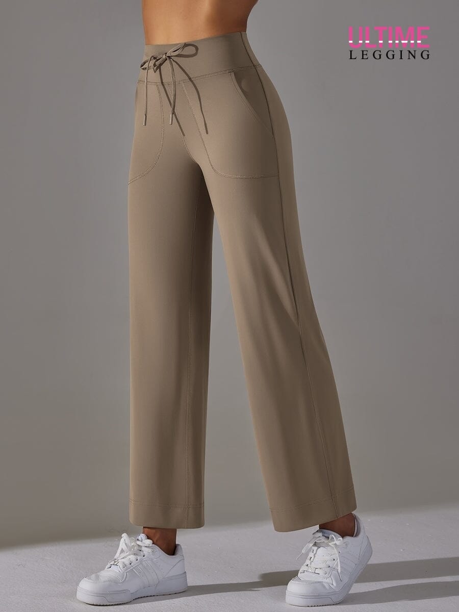 Legging Évasé Poche - Ultime-Legging Leggings helankezatrening.com XS Cacao