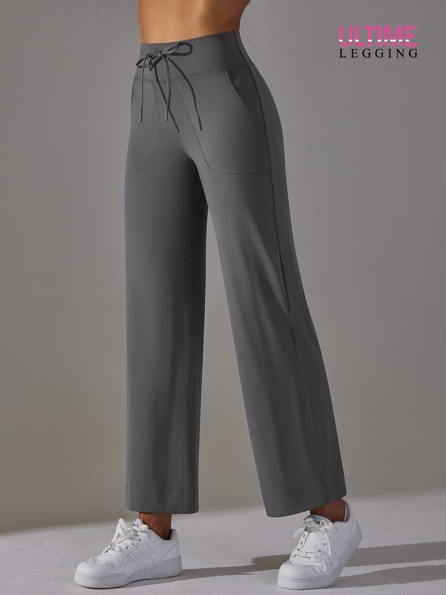 Legging Évasé Poche - Ultime-Legging Leggings helankezatrening.com XS Gris