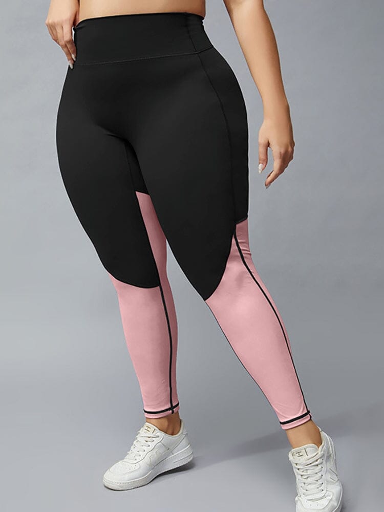 Legging Fitness Grande Taille Leggings helankezatrening.com XL Rose