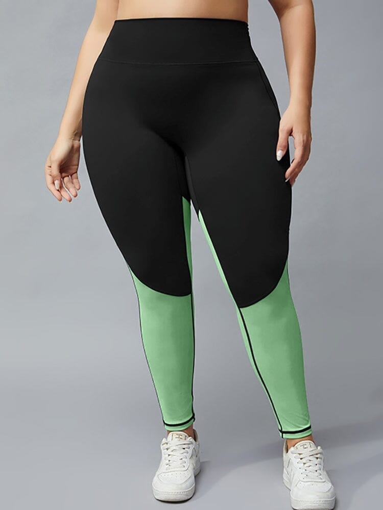Legging Fitness Grande Taille Leggings helankezatrening.com XL Vert