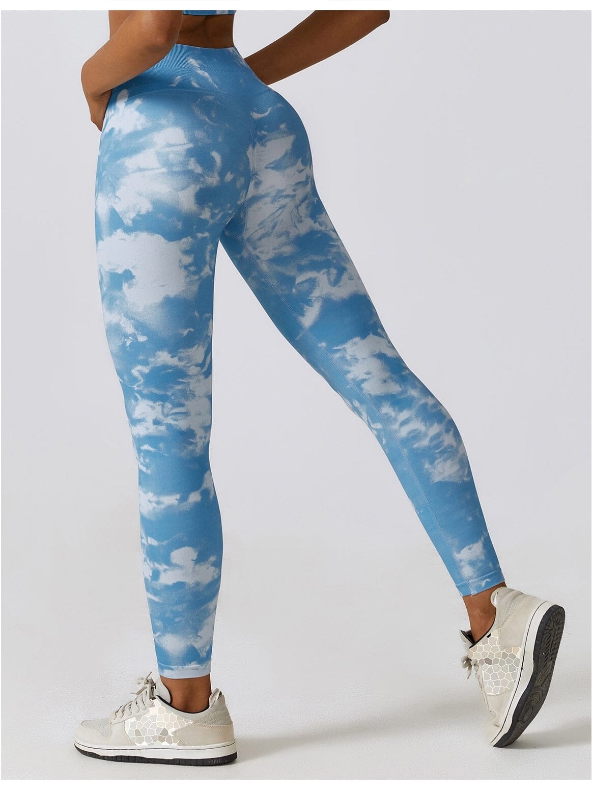 Legging Fitness Moulant Taille Haute Push Up Leggings helankezatrening.com sa Bleu