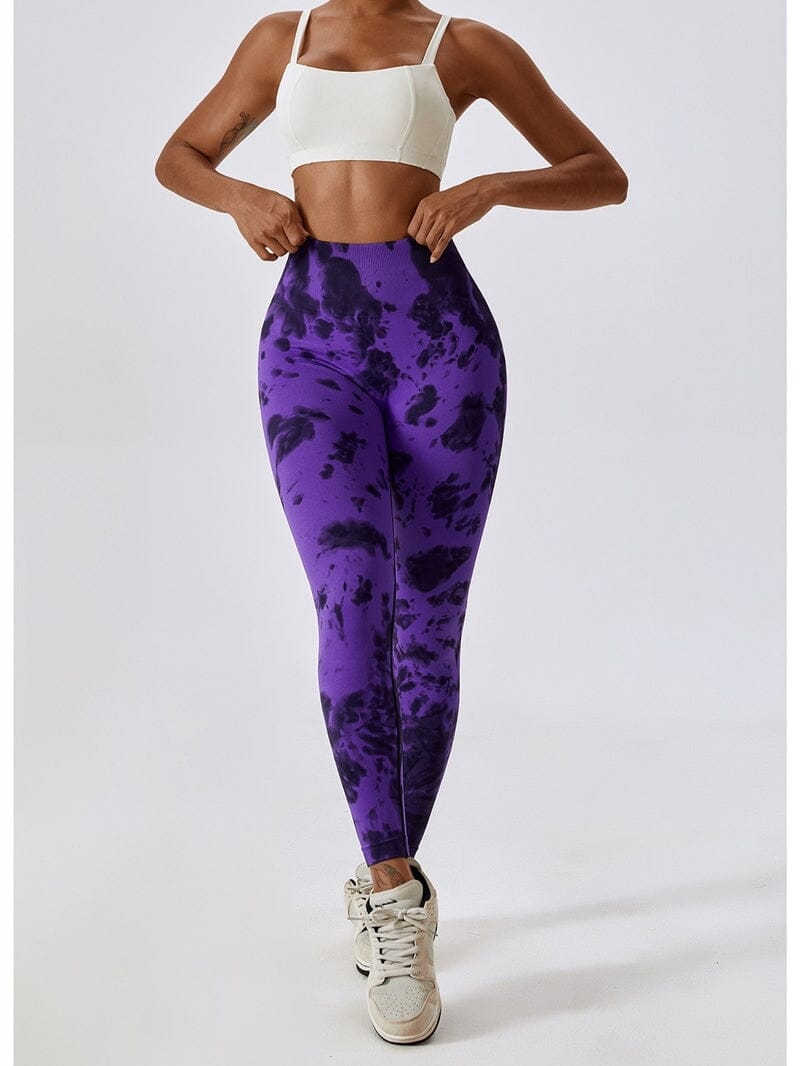 Κολάν γυμναστικής Tie Dye Shapewear
