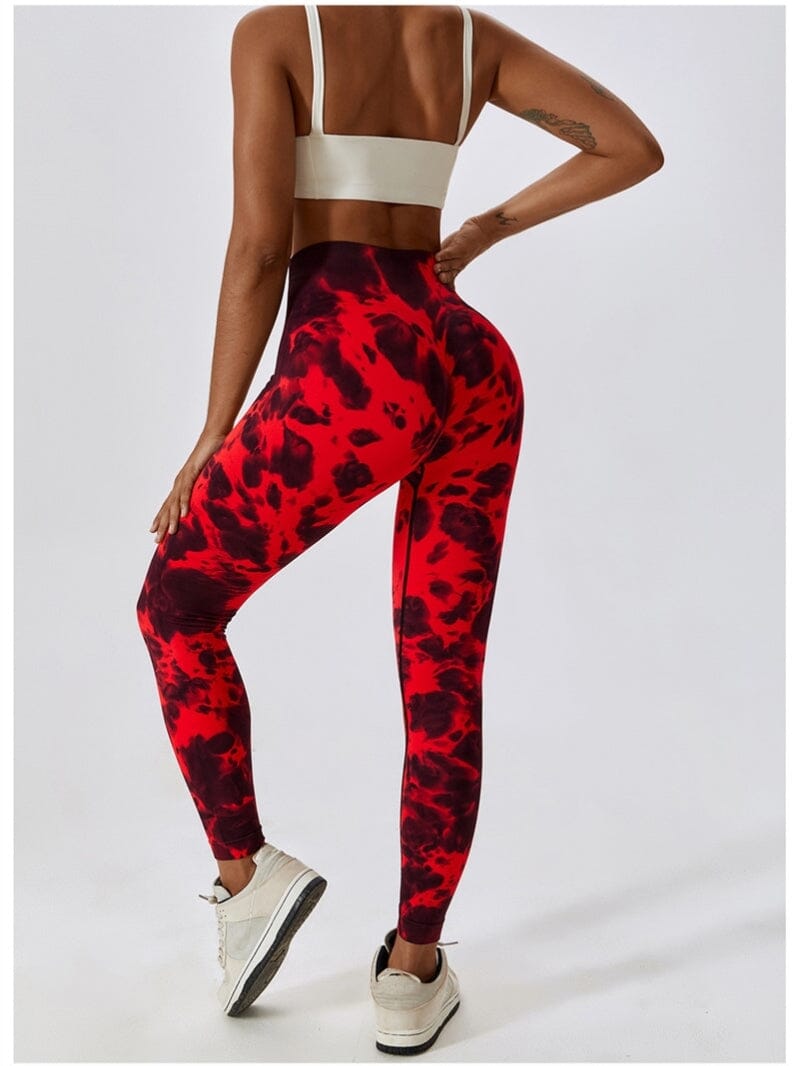 Κολάν γυμναστικής Tie Dye Shapewear