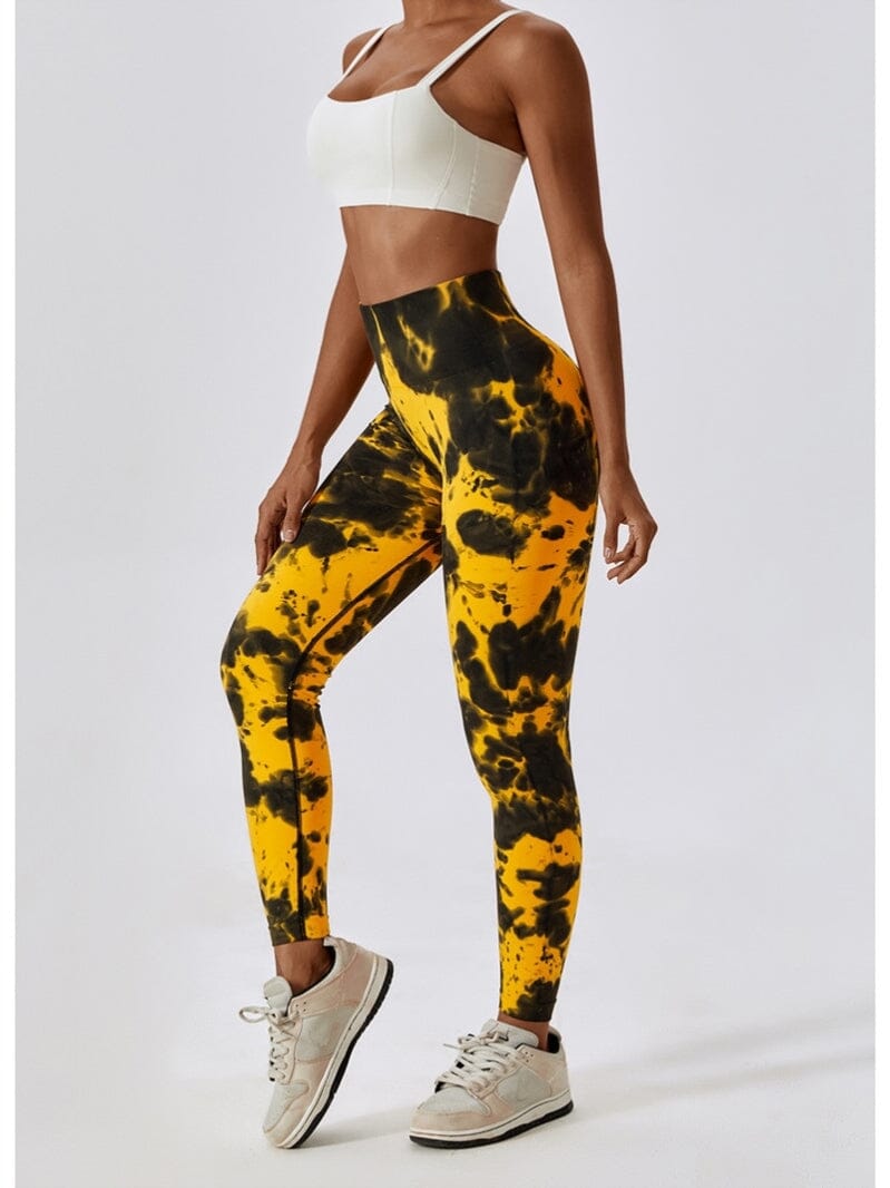Κολάν γυμναστικής Tie Dye Shapewear