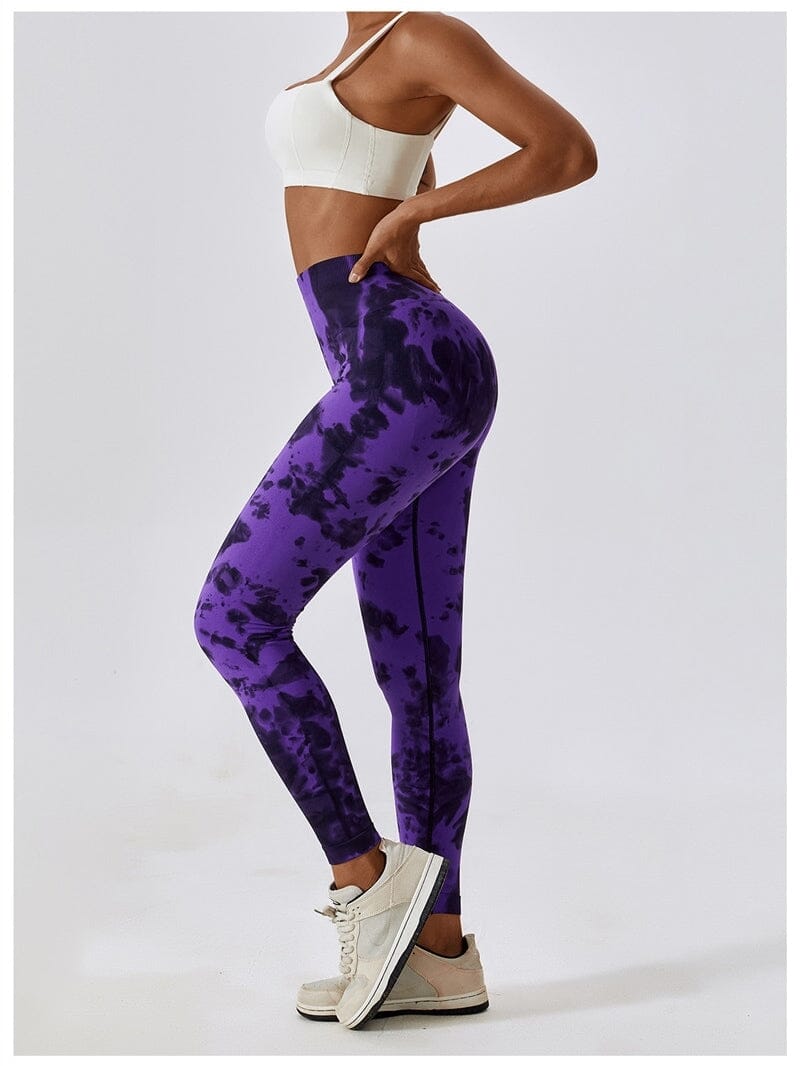 Κολάν γυμναστικής Tie Dye Shapewear