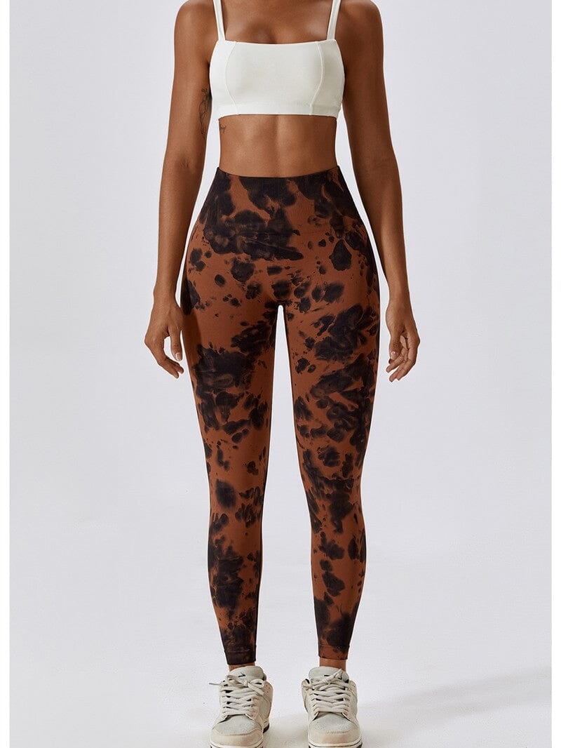 Κολάν γυμναστικής Tie Dye Shapewear