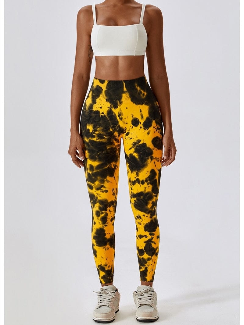 Κολάν γυμναστικής Tie Dye Shapewear