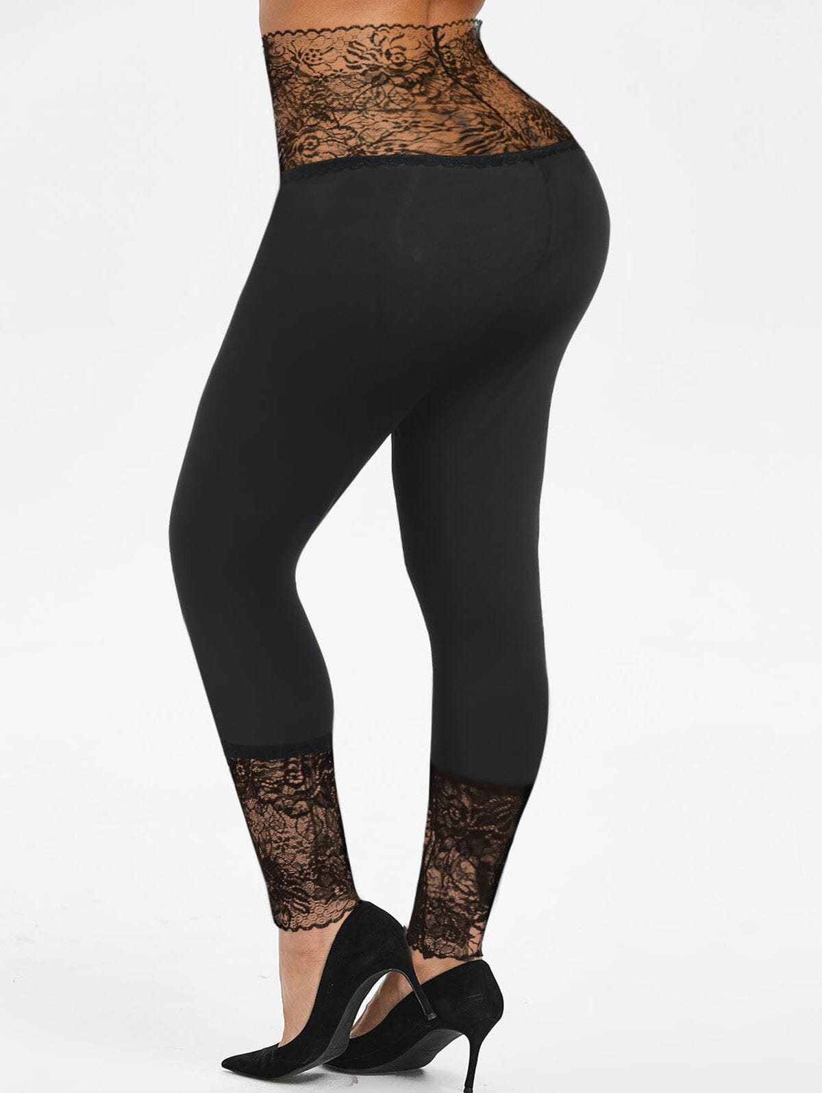 Δαντελένιο κολάν Plus Size