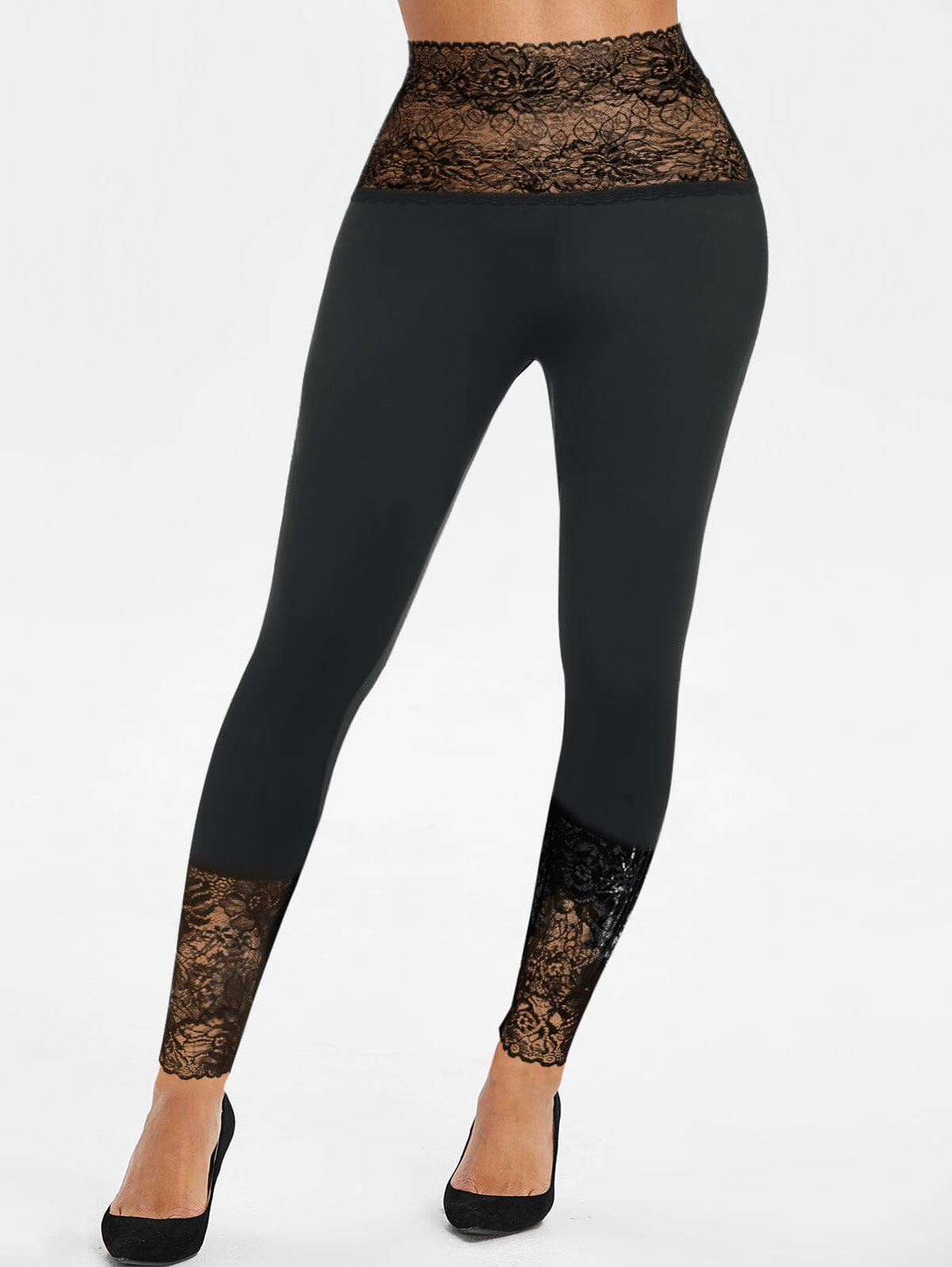 Legging Grande Taille Dentelle Leggings helankezatrening.com L