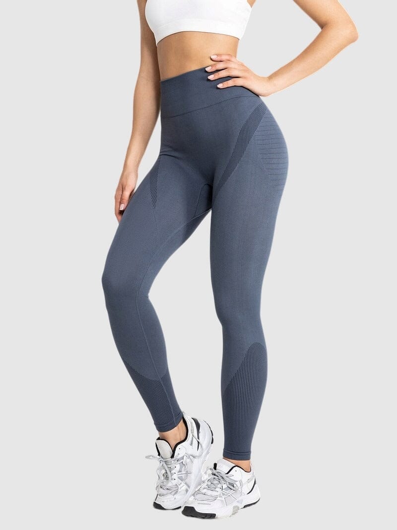 Legging Gym Fitness - FoxyFit Leggings helankezatrening.com sa Bleu royal