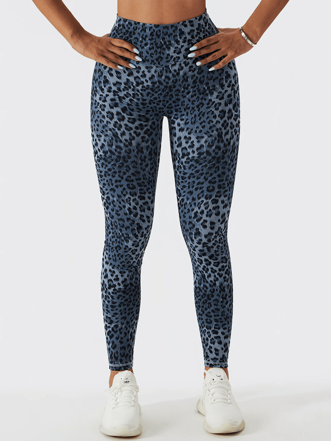 Legging Léopard Push Up Leggings helankezatrening.com sa Bleu