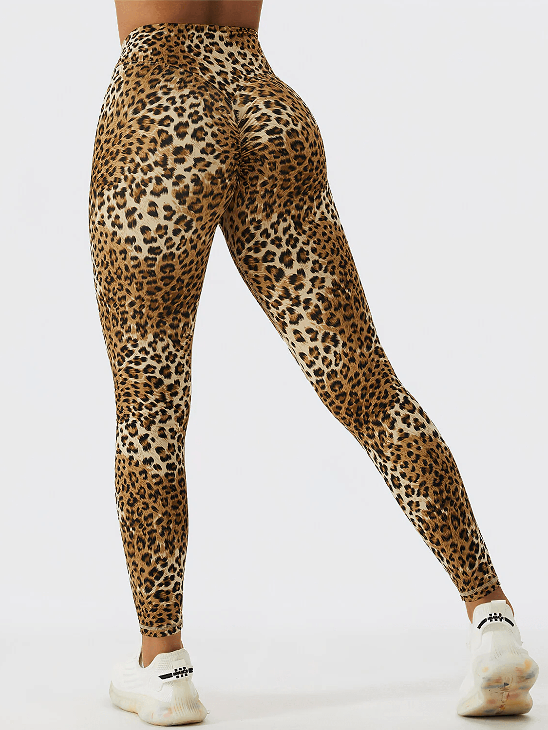 Legging Léopard Push Up Leggings helankezatrening.com sa Marron