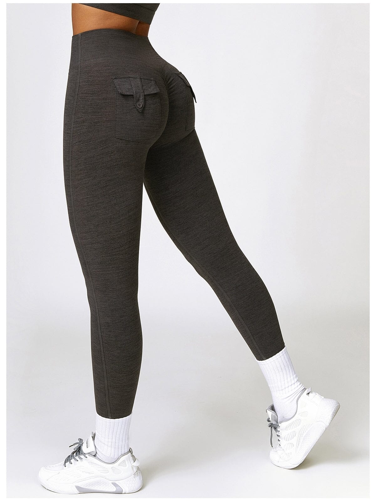 Legging Push Up Poches Chiné - Joséphine Leggings helankezatrening.com sa Encre