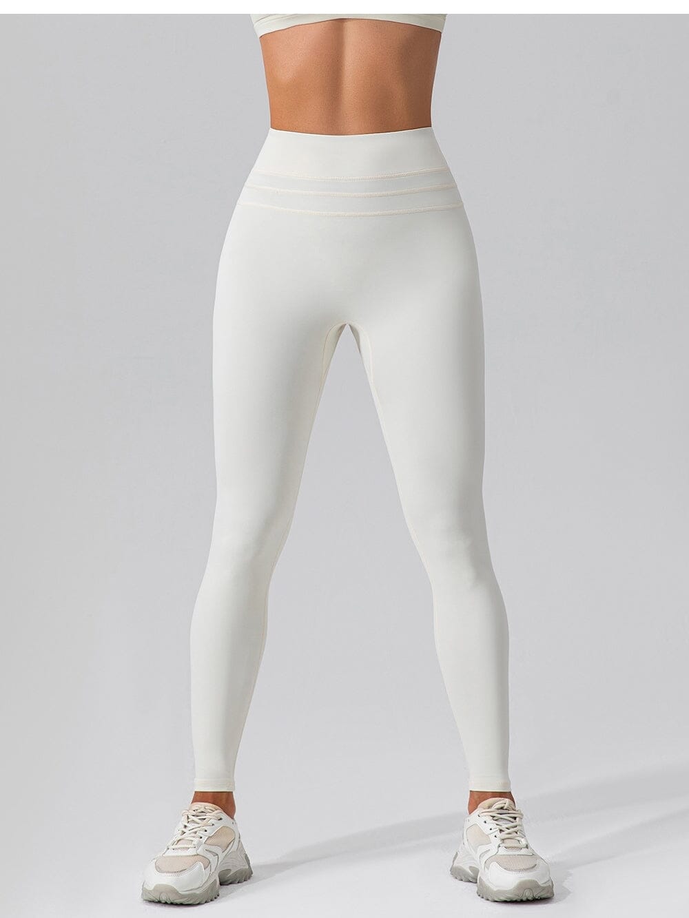 Legging Push Up Taille Haute - Amelia Leggings helankezatrening.com sa Ivoire