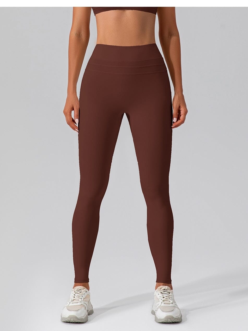 Legging Push Up Taille Haute - Amelia Leggings helankezatrening.com sa Marron