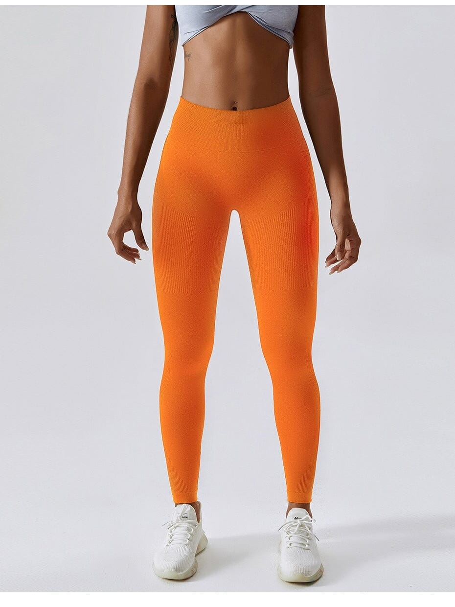 Legging Sculptant Taille Haute - Helena Leggings helankezatrening.com sa Orange