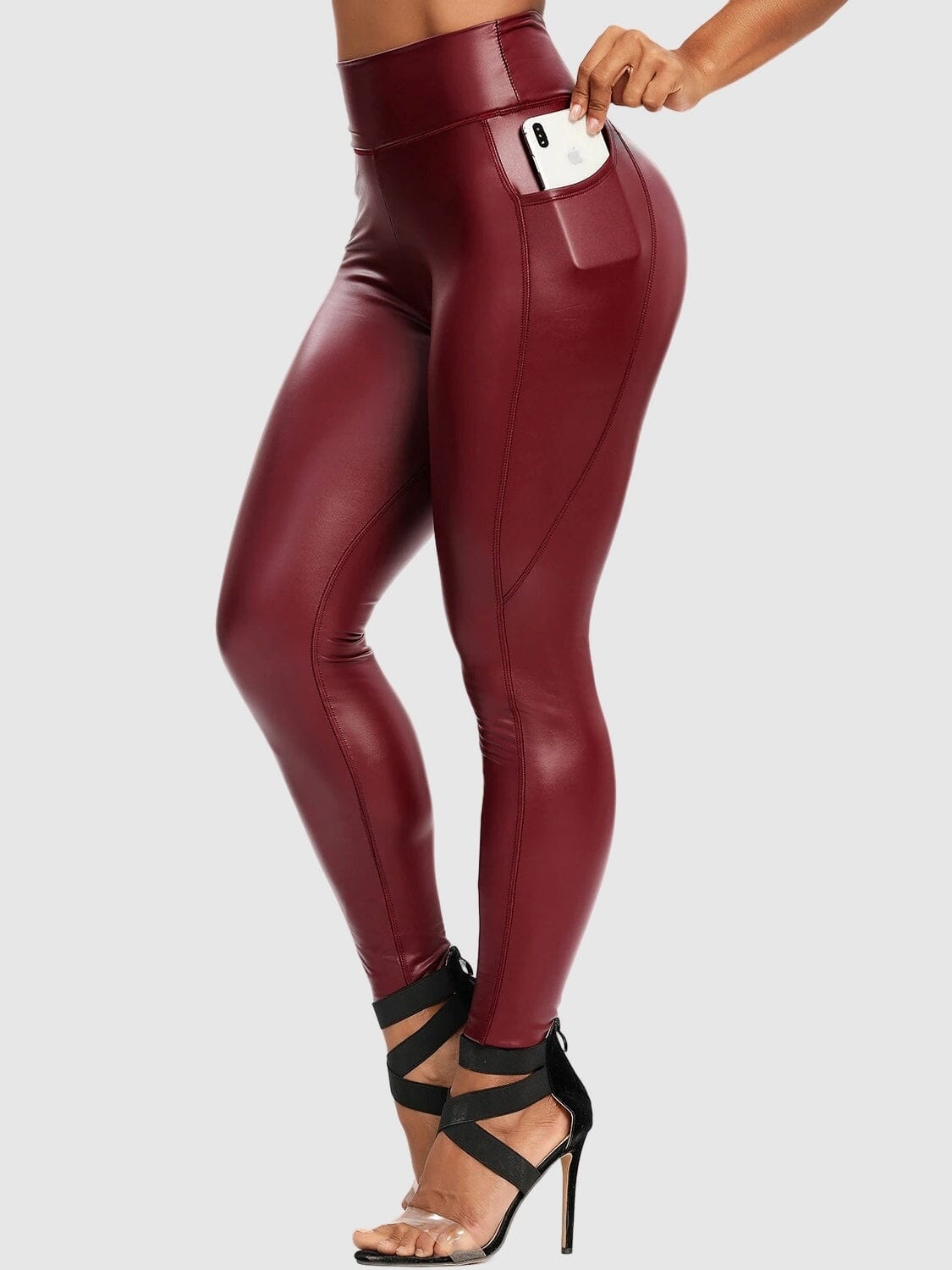 Legging Simili Cuir Poches Leggings helankezatrening.com : Legging Femme | Vêtements de Sport sa Bordeaux