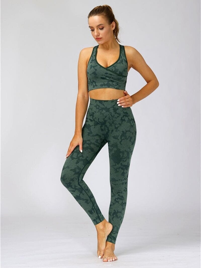 Κολάν προπόνησης camo χωρίς ραφή