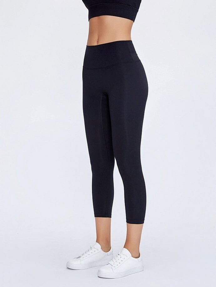 Legging Sport Capri Taille Haute Leggings helankezatrening.com XS Noir