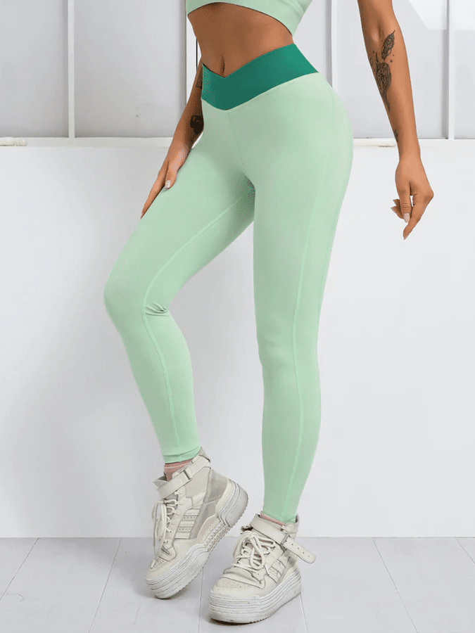 Legging Sport Ceinture Croisée - Elixy helankezatrening.com sa Vert
