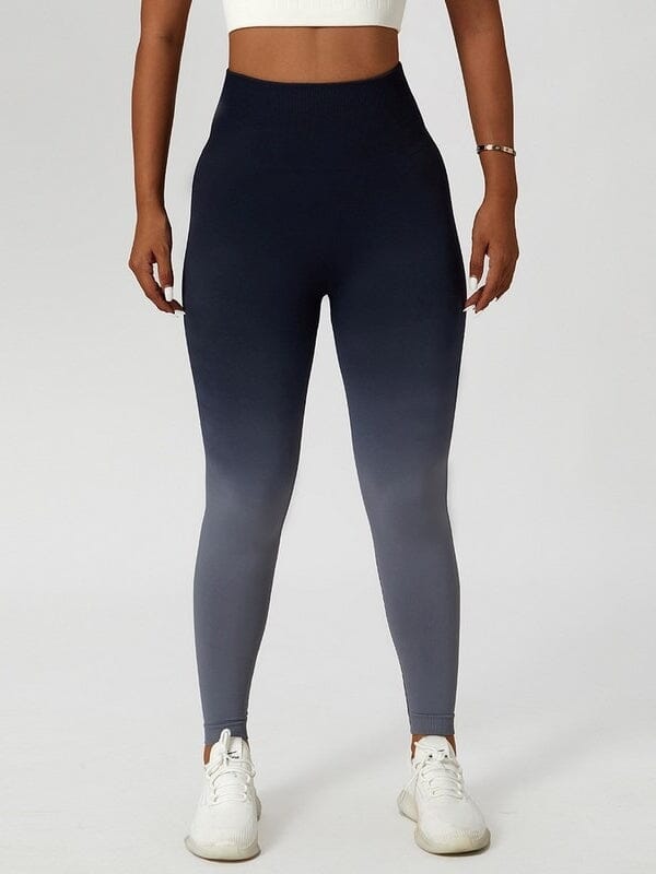 Legging Sport Coloré Dégradé Push Up helankezatrening.com sa Noir/Gris