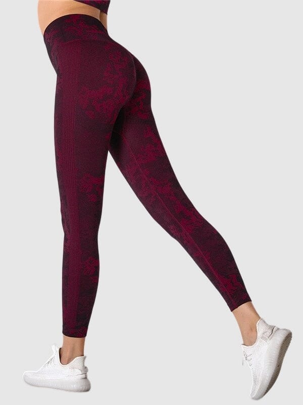 Legging Sport Effet Amincissant Sans Couture (Push Up) Leggings helankezatrening.com sa Bordeaux
